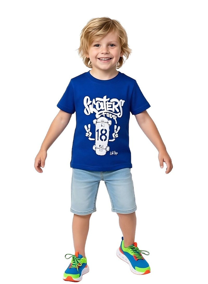 Boys T-shirt Short Sleeve Tees Summer Children's Clothing Cartoon Printed Top 2 4 6 Years - Image 2
